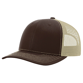 BROWN/KHAKI Richardson 112+ R-Flex Adjustable Trucker Cap