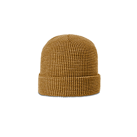 CAMEL Richardson Waffle Knit Beanie with Cuff