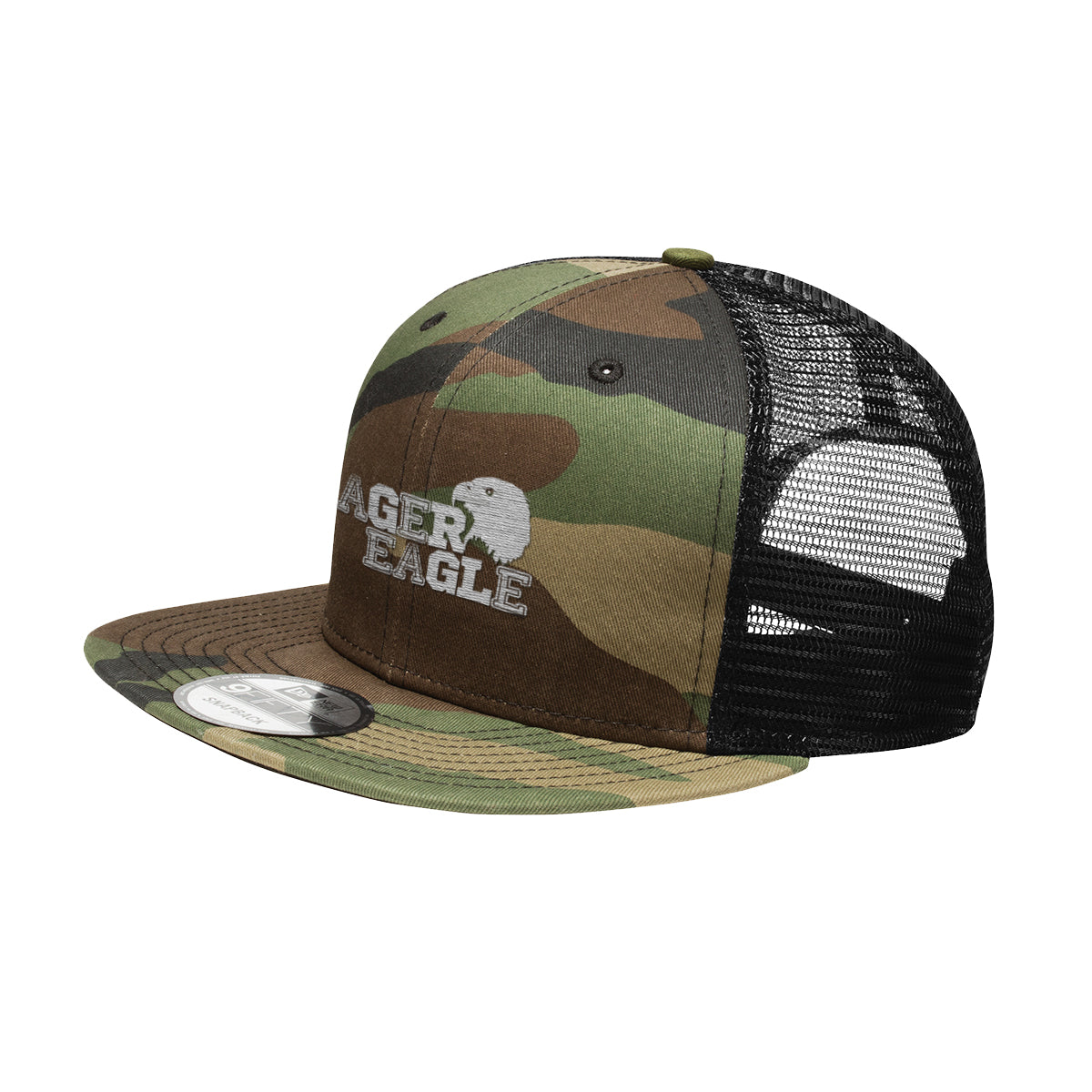 CAMO/BLACK New Era® Original Fit Snapback Trucker Cap  grouped