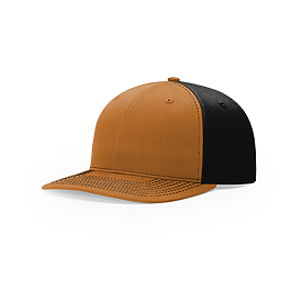 CARAMEL/BLACK Richardson Twill Back Trucker Cap