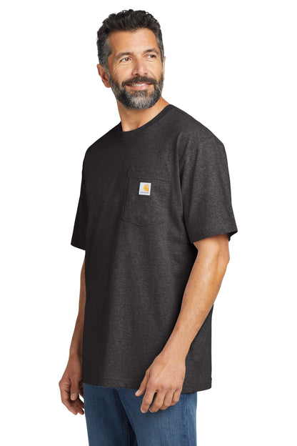 Carbon Heather Carhartt Workwear Pocket Short Sleeve T-Shirt. CTK87