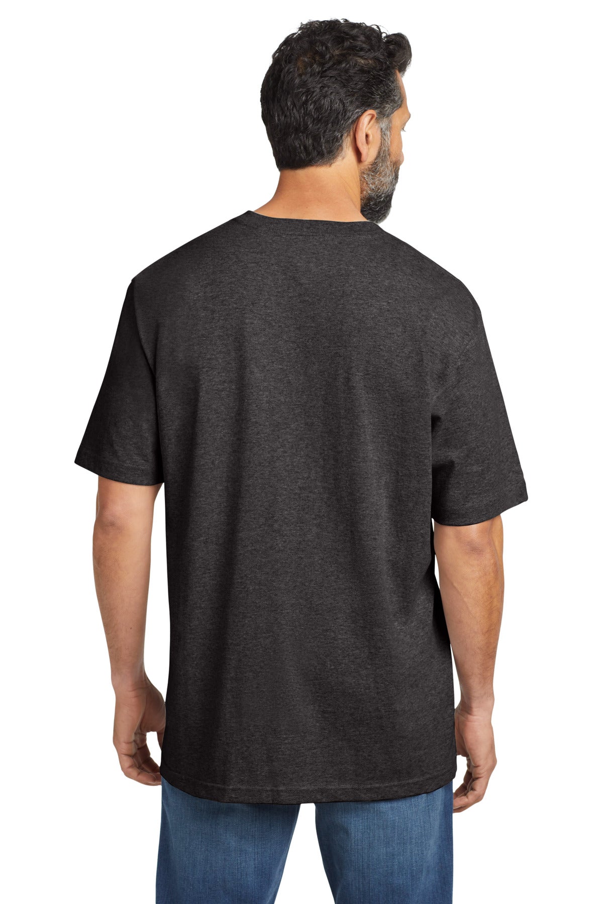 Carbon Heather Carhartt Workwear Pocket Short Sleeve T-Shirt. CTK87