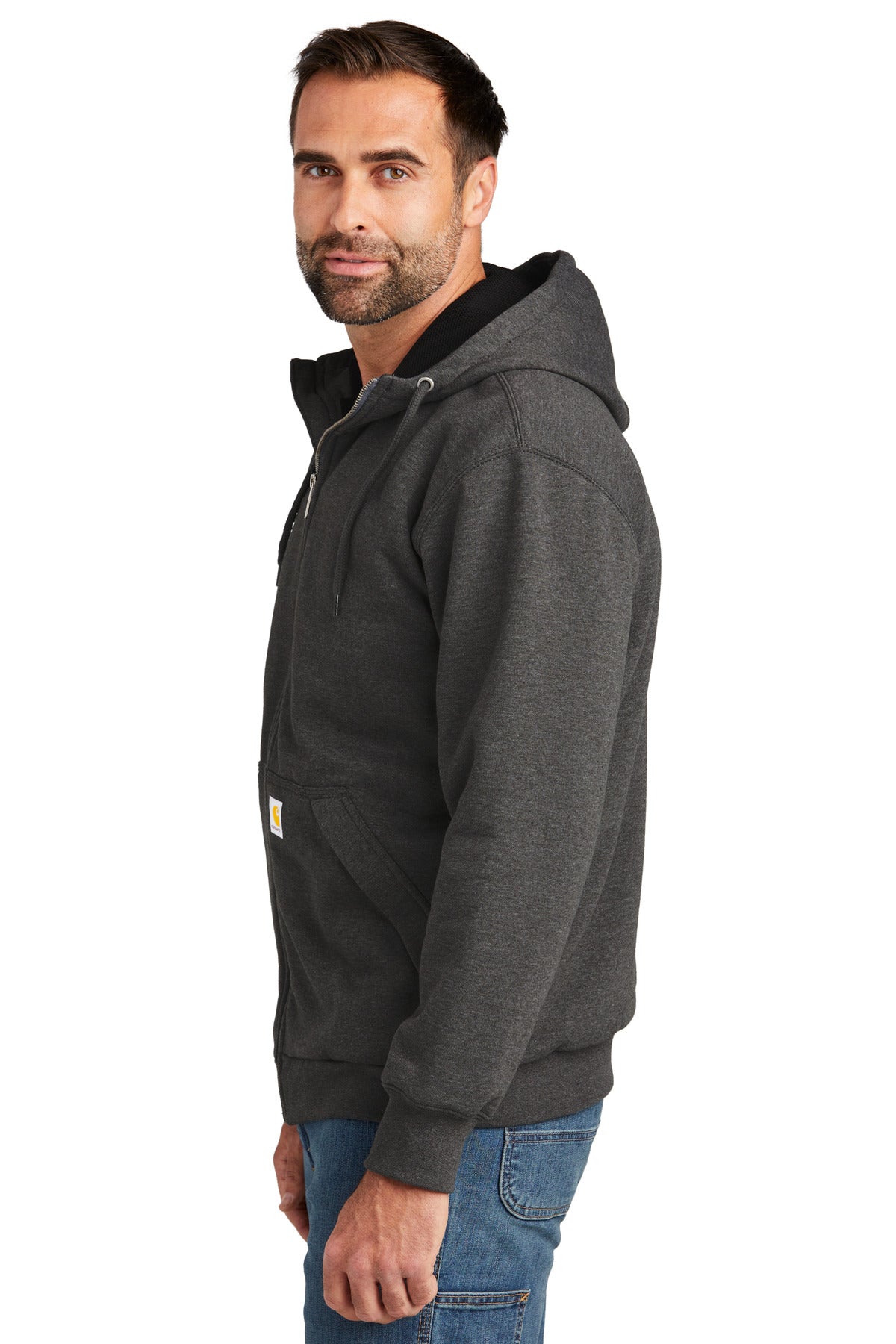 CarbonHthr Carhartt Midweight Thermal-Lined Full-Zip Sweatshirt CT104078