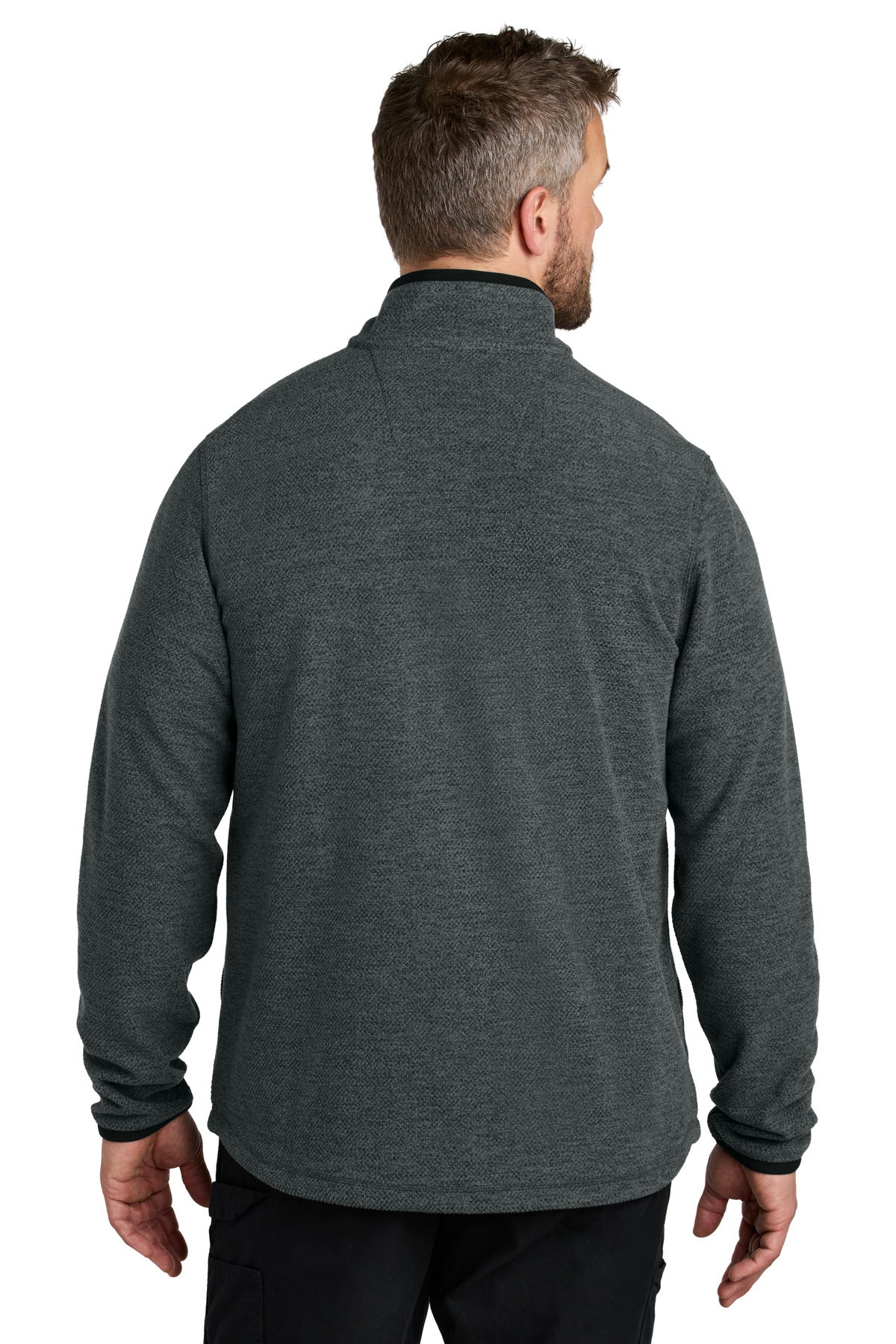CarbonHthr Carhartt Textured 1/2-Zip Fleece Jacket CT106417