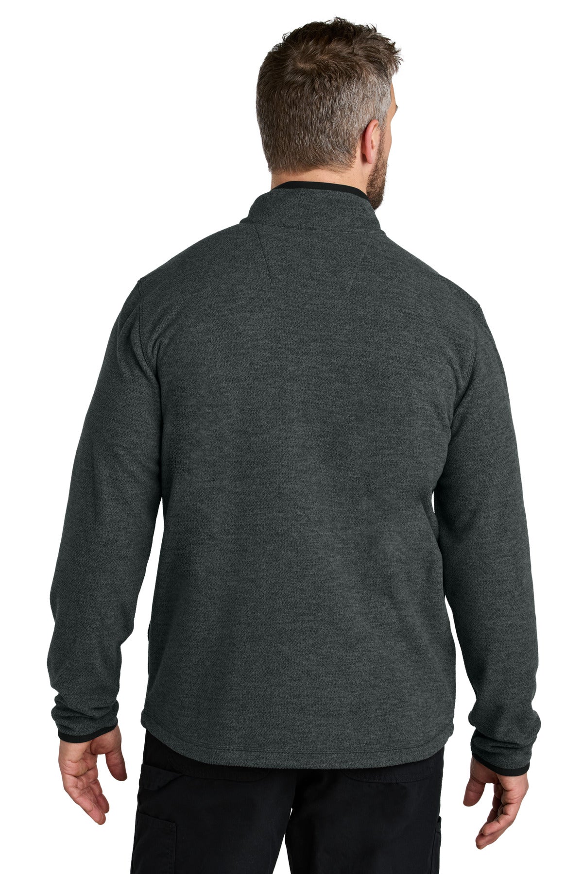 CarbonHthr Carhartt Textured Full-Zip Fleece Jacket CT106416