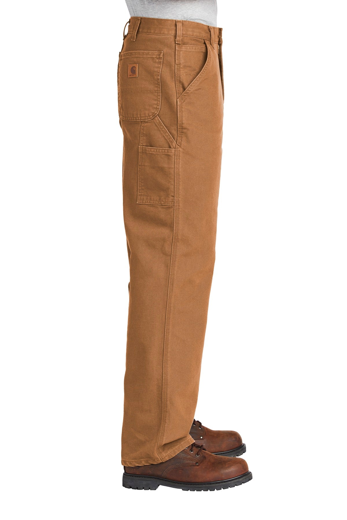 Carhartt Brown Carhartt Washed-Duck Work Dungaree. CTB11