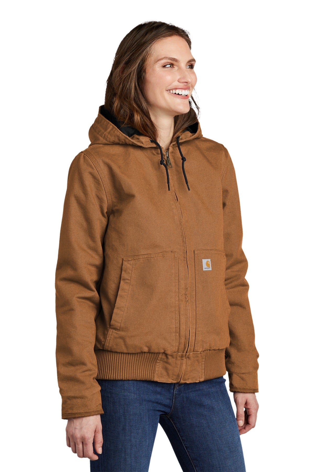 Carhartt Brown Carhartt Women's Washed Duck Active Jac. CT104053
