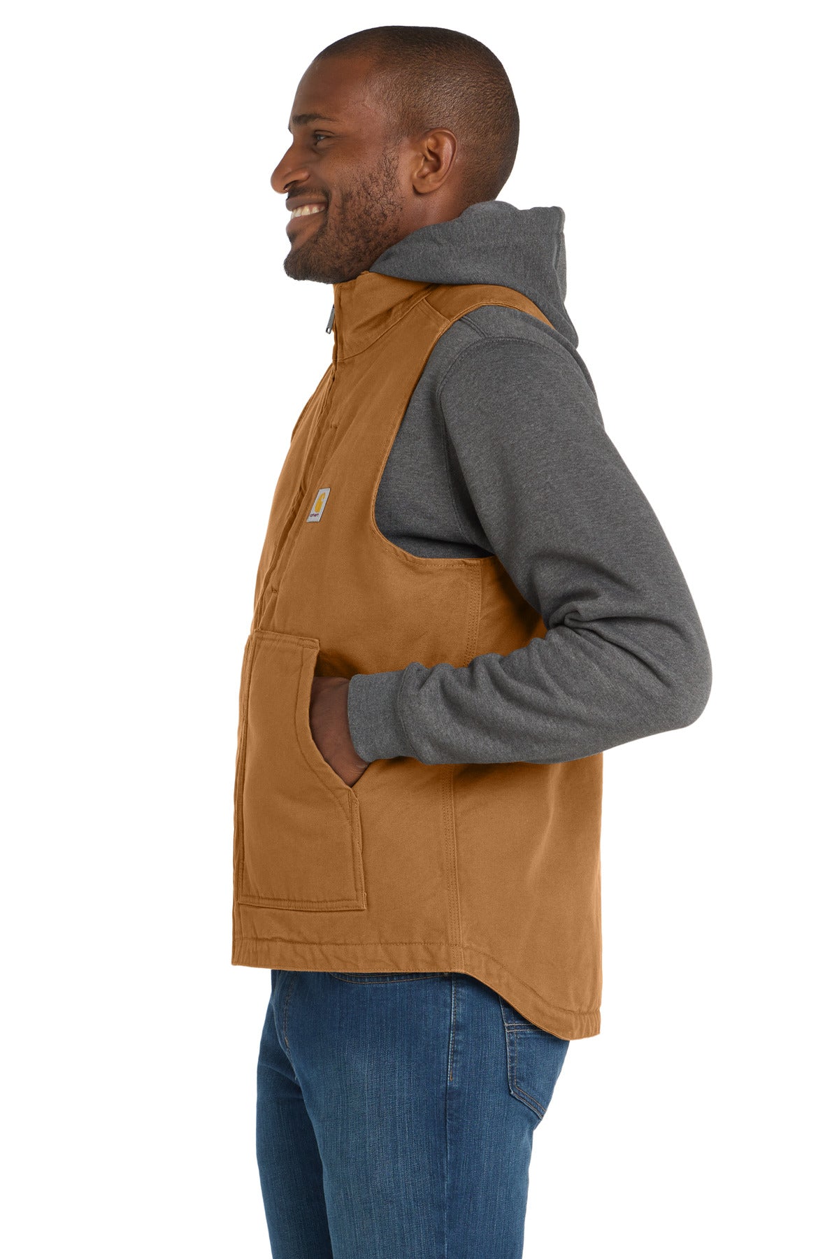 CarharttBr Carhartt Sherpa-Lined Mock Neck Vest CT104277