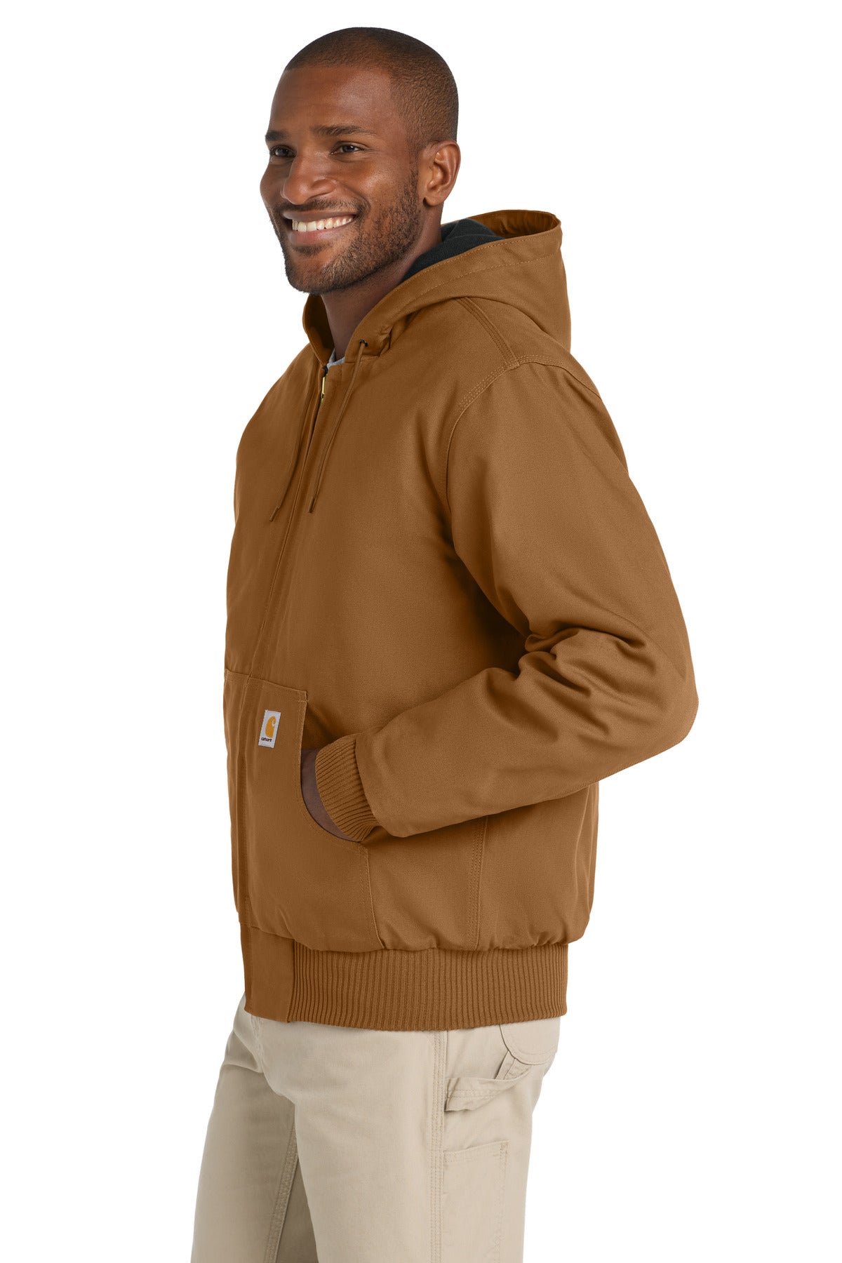 CarharttBr Carhartt Tall Quilted-Flannel-Lined Duck Active Jac. CTT106677