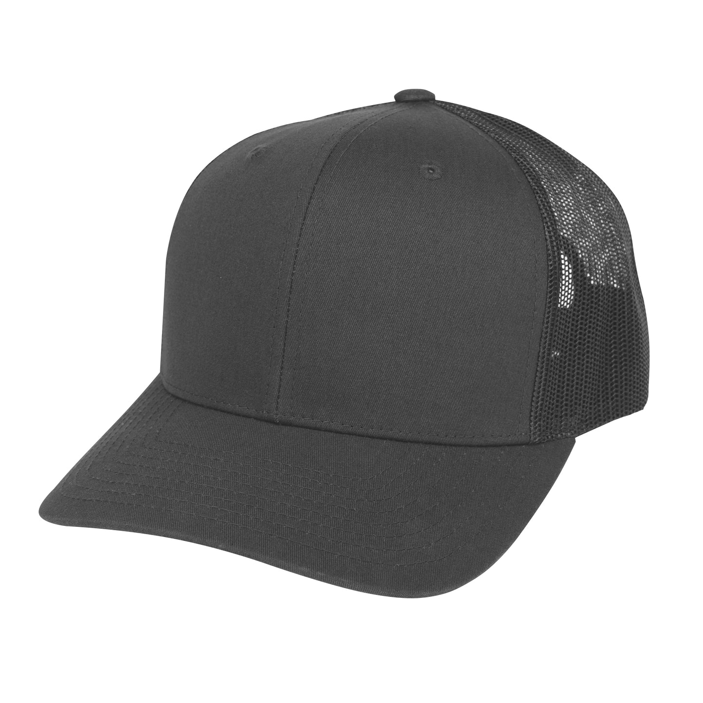 CHARCOAL YP Classics Retro Trucker Cap plain grouped