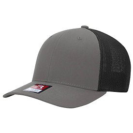 CHARCOAL/BLACK Richardson R-Flex Trucker Cap
