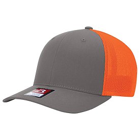 CHARCOAL/NEON ORANGE Richardson R-Flex Trucker Cap