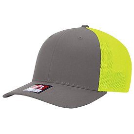 CHARCOAL/NEON YELLOW Richardson R-Flex Trucker Cap