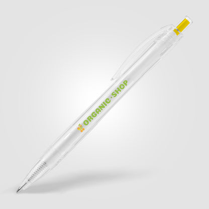 Clear (Barrel) Aqua Clear - RPET Recycled Plastic Pen