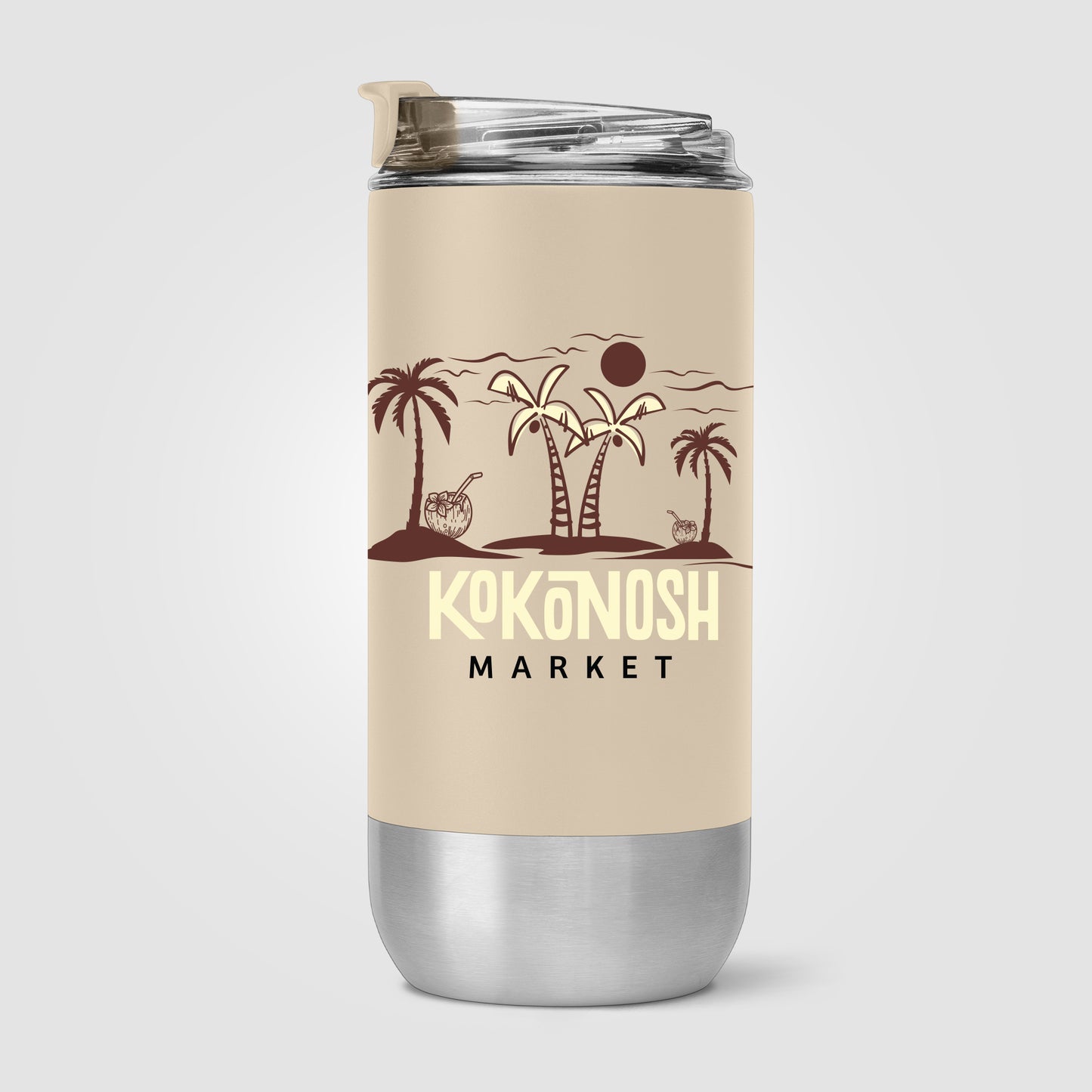 Clear (Lid) Glacier - 16 oz. Double-Wall Recycled Stainless Steel Tumbler