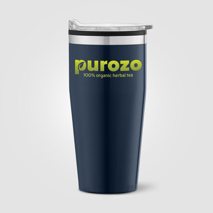 Clear (Lid) Jasper - 18 oz. Stainless Steel Tumbler with Plastic Interior