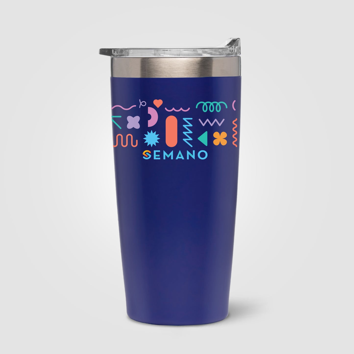 Clear (Lid) Kona - 18 oz. Double-Wall Stainless Tumbler
