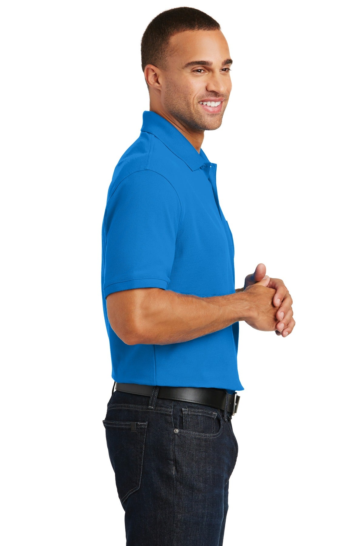 Coastal Blue Port Authority Core Classic Pique Pocket Polo. K100P