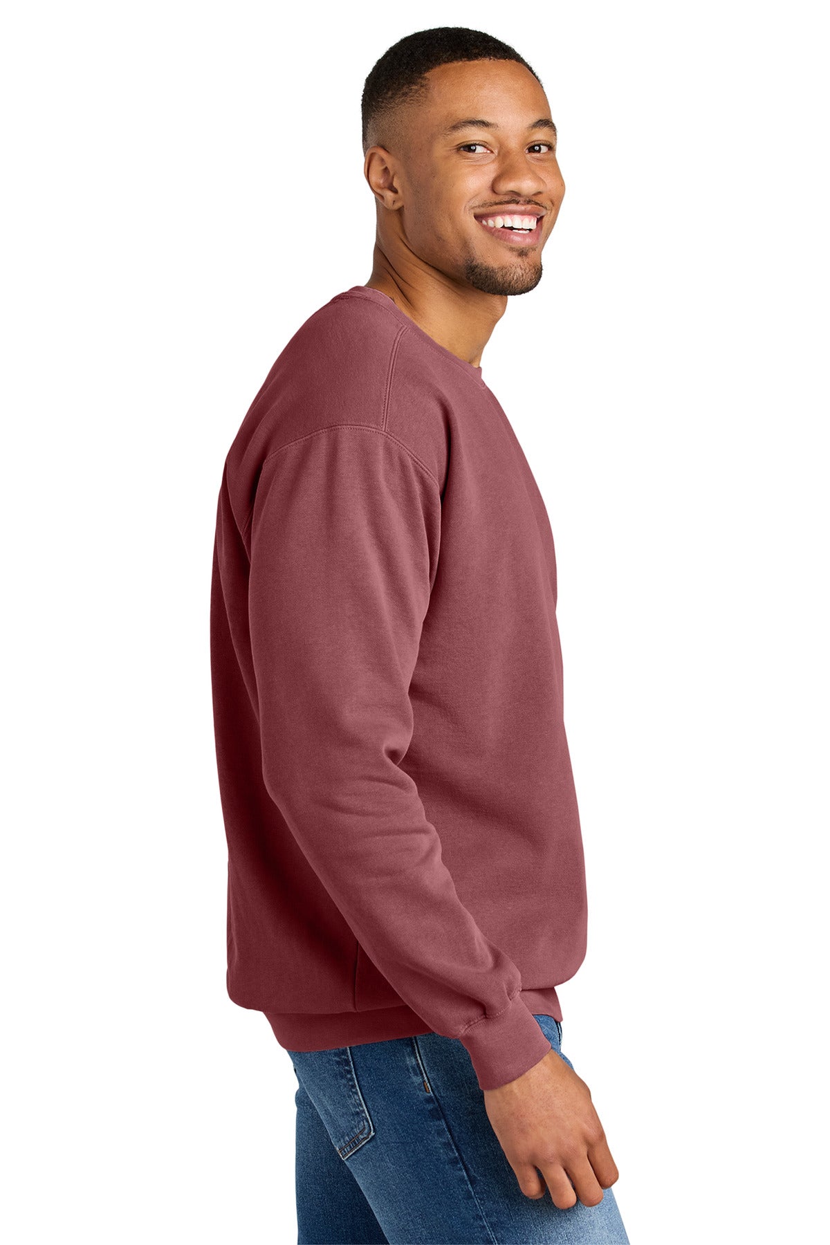 Crimson COMFORT COLORS Ring Spun Crewneck Sweatshirt. 1566