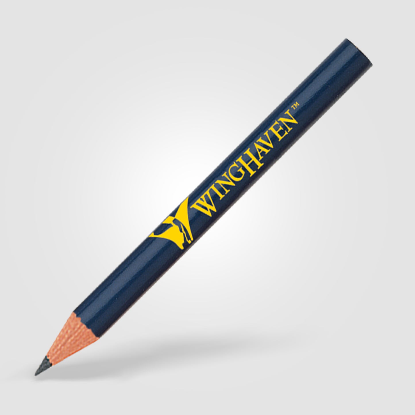 Dark Blue (Barrel) Golf Pencil (Round)