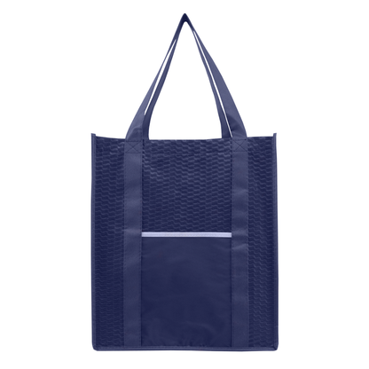 Dark Blue (Product) North Park Deluxe - Non-Woven Shopping Tote Bag plain