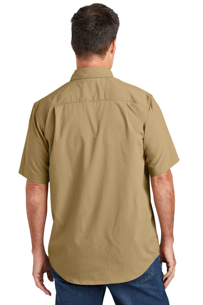 DarkKhaki Carhartt Force Solid Short Sleeve Shirt CT105292