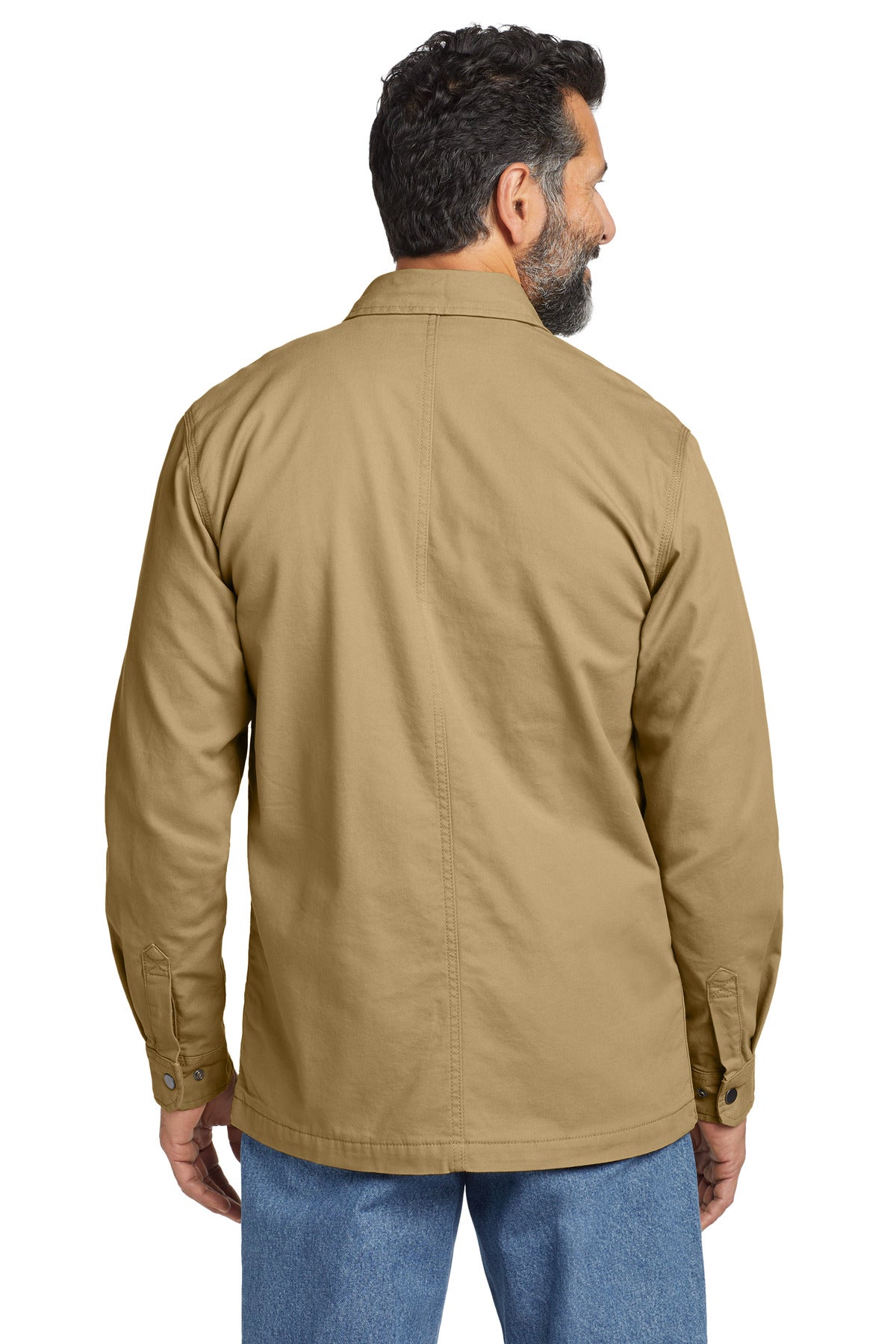 DarkKhaki Carhartt Rugged Flex Fleece-Lined Shirt Jac CT105532