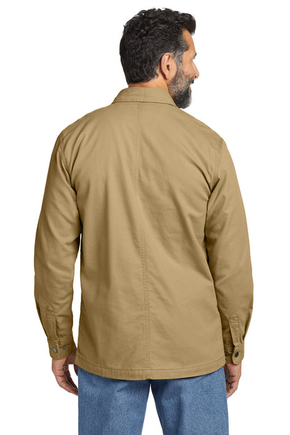 DarkKhaki Carhartt Rugged Flex Fleece-Lined Shirt Jac CT105532