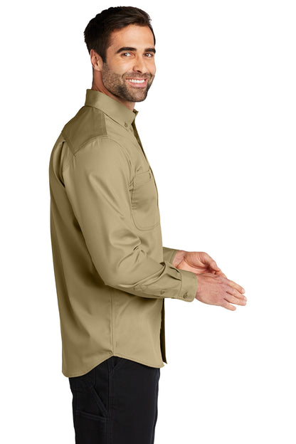 DarkKhaki Carhartt Rugged Professional Series Long Sleeve Shirt CT106689