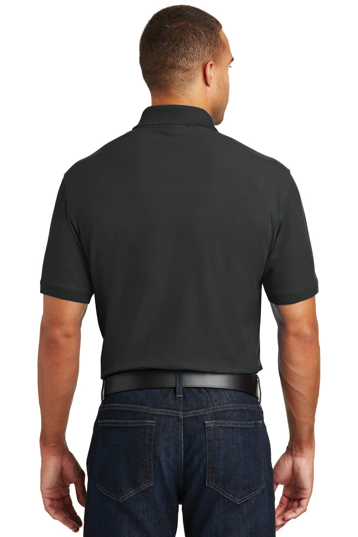 Deep Black Port Authority Core Classic Pique Pocket Polo. K100P