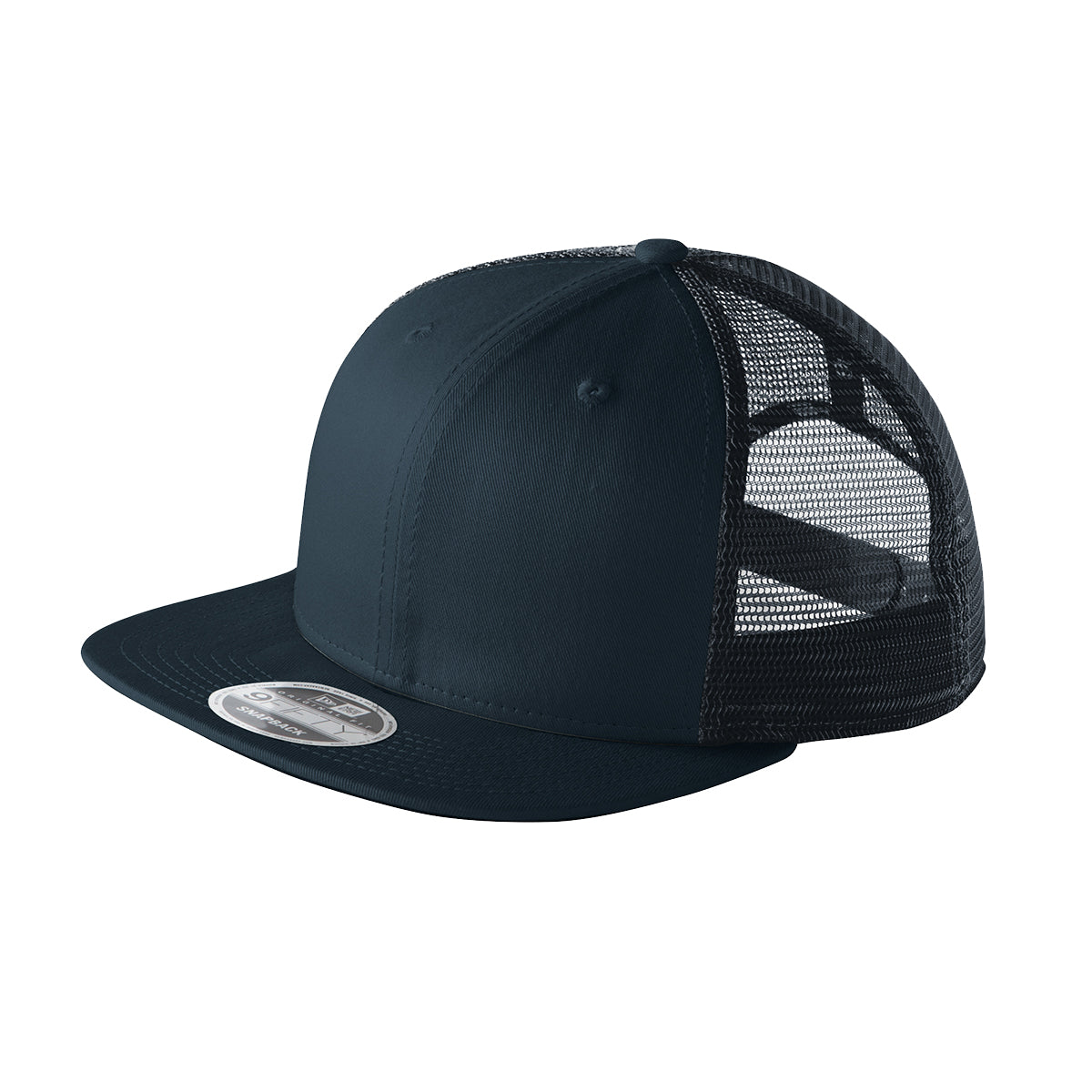 Deep Navy/ Deep Navy New Era® Original Fit Snapback Trucker Cap plain grouped