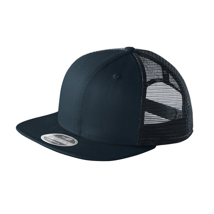 Deep Navy/ Deep Navy New Era® Original Fit Snapback Trucker Cap plain grouped