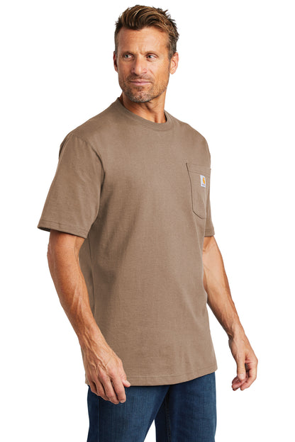 Desert Carhartt Workwear Pocket Short Sleeve T-Shirt. CTK87