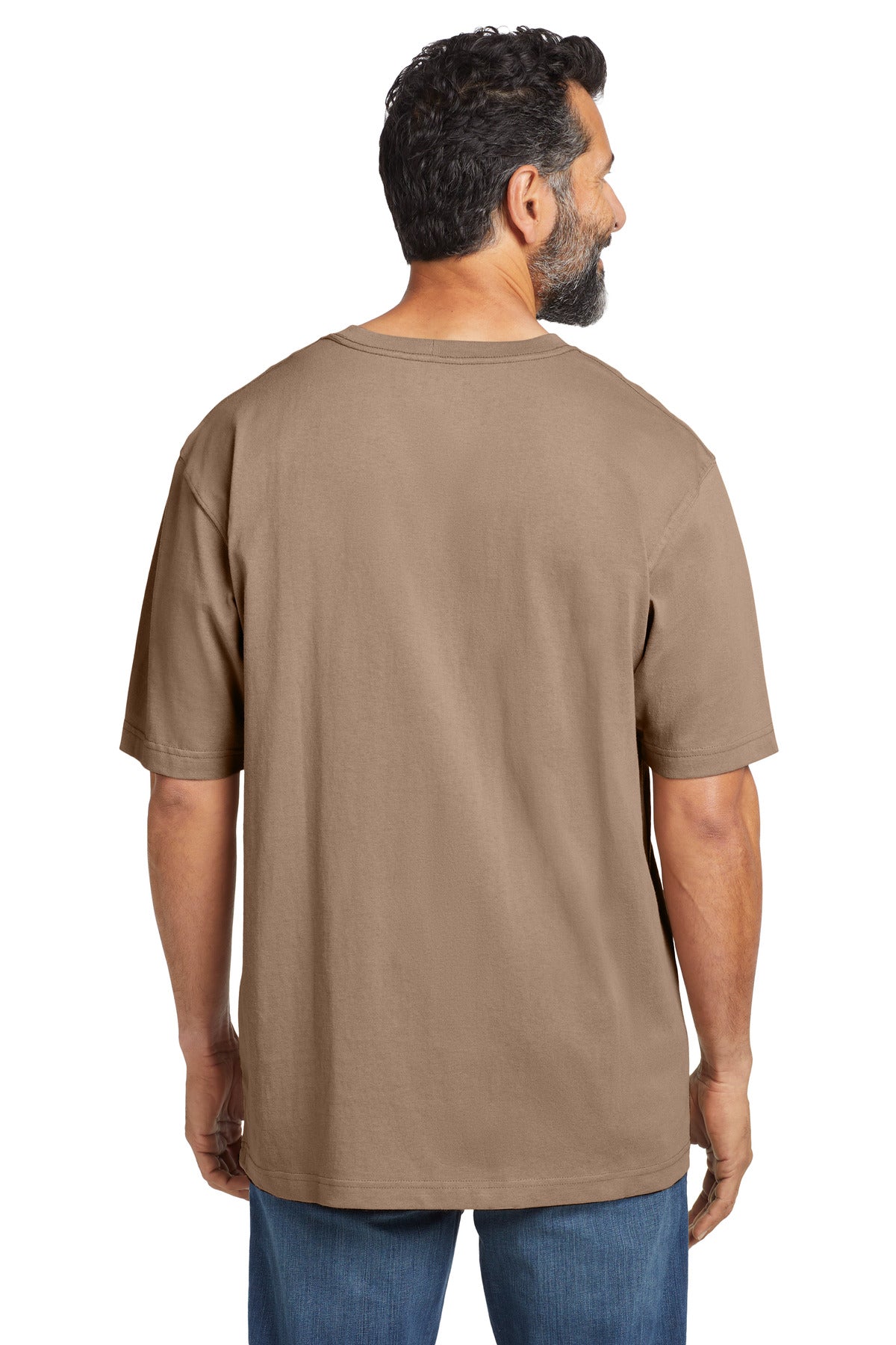 Desert Carhartt Workwear Pocket Short Sleeve T-Shirt. CTK87