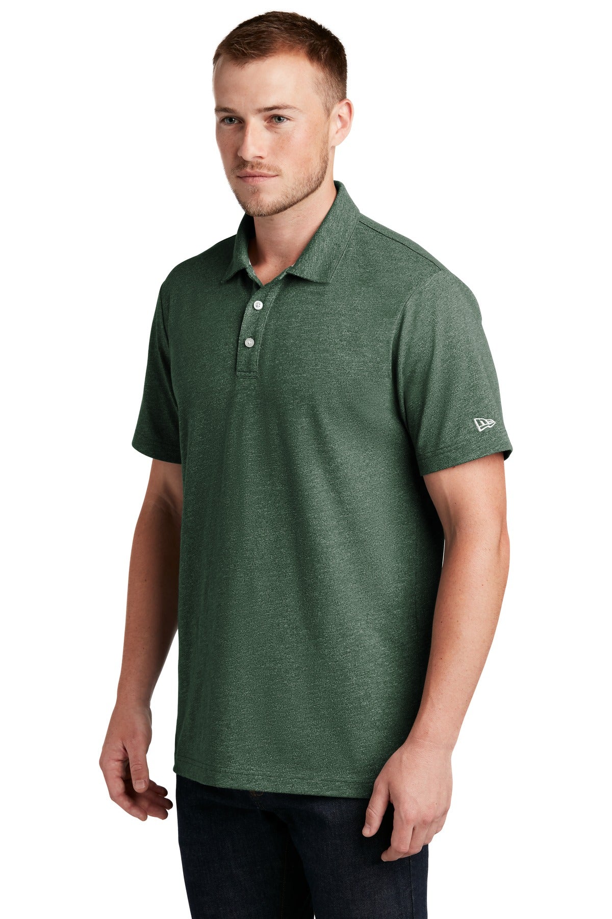 Dk Green Twist New Era Slub Twist Polo NEA301