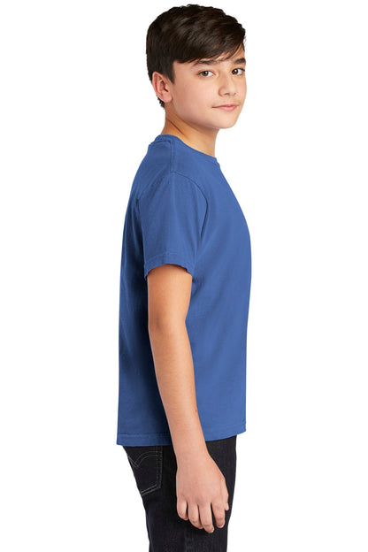 Flo Blue COMFORT COLORS Youth Heavyweight Ring Spun Tee. 9018