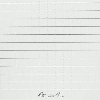Front View of Black 3” x 5” Rite in the Rain Top Spiral Notebook