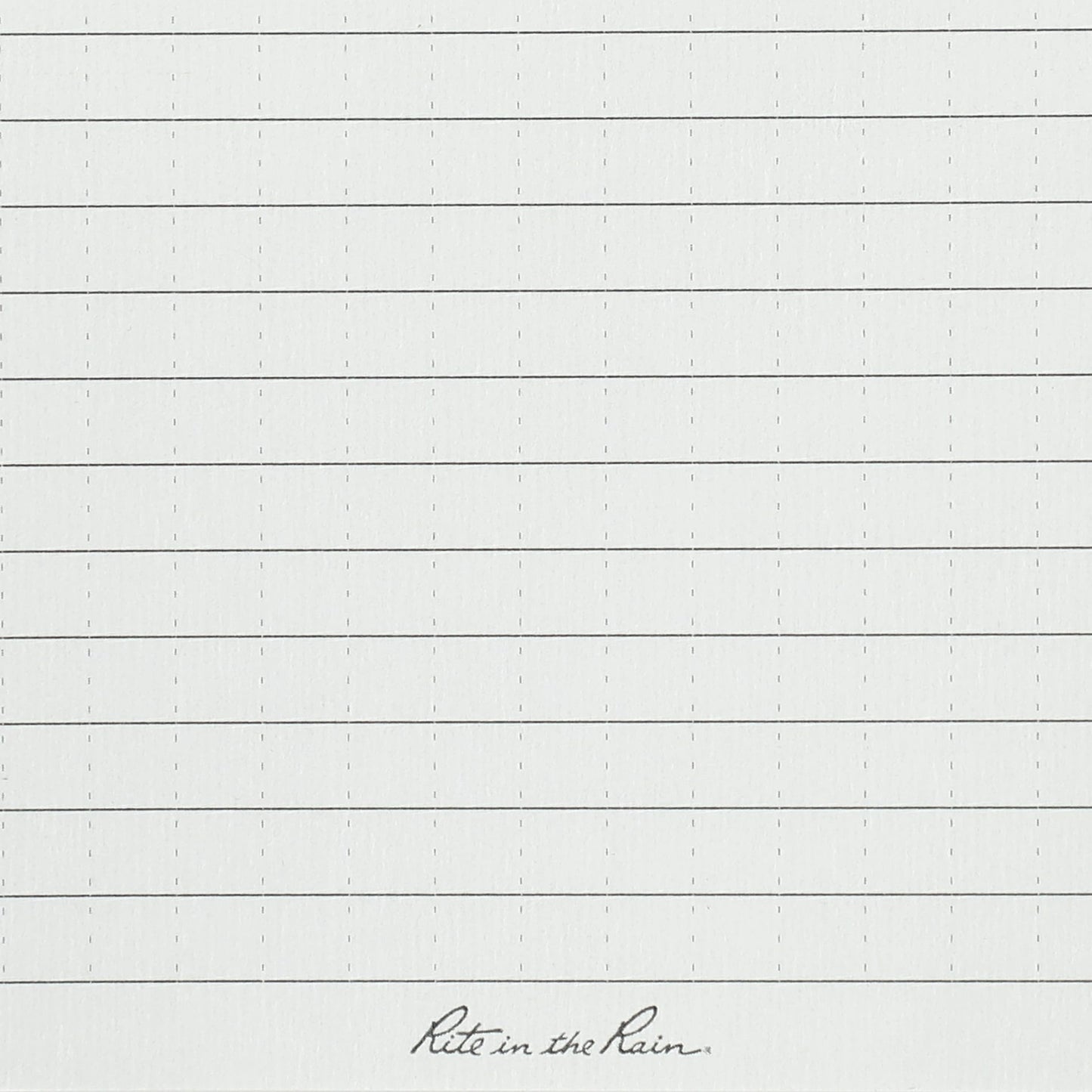 Front View of Black 3” x 5” Rite in the Rain Top Spiral Notebook