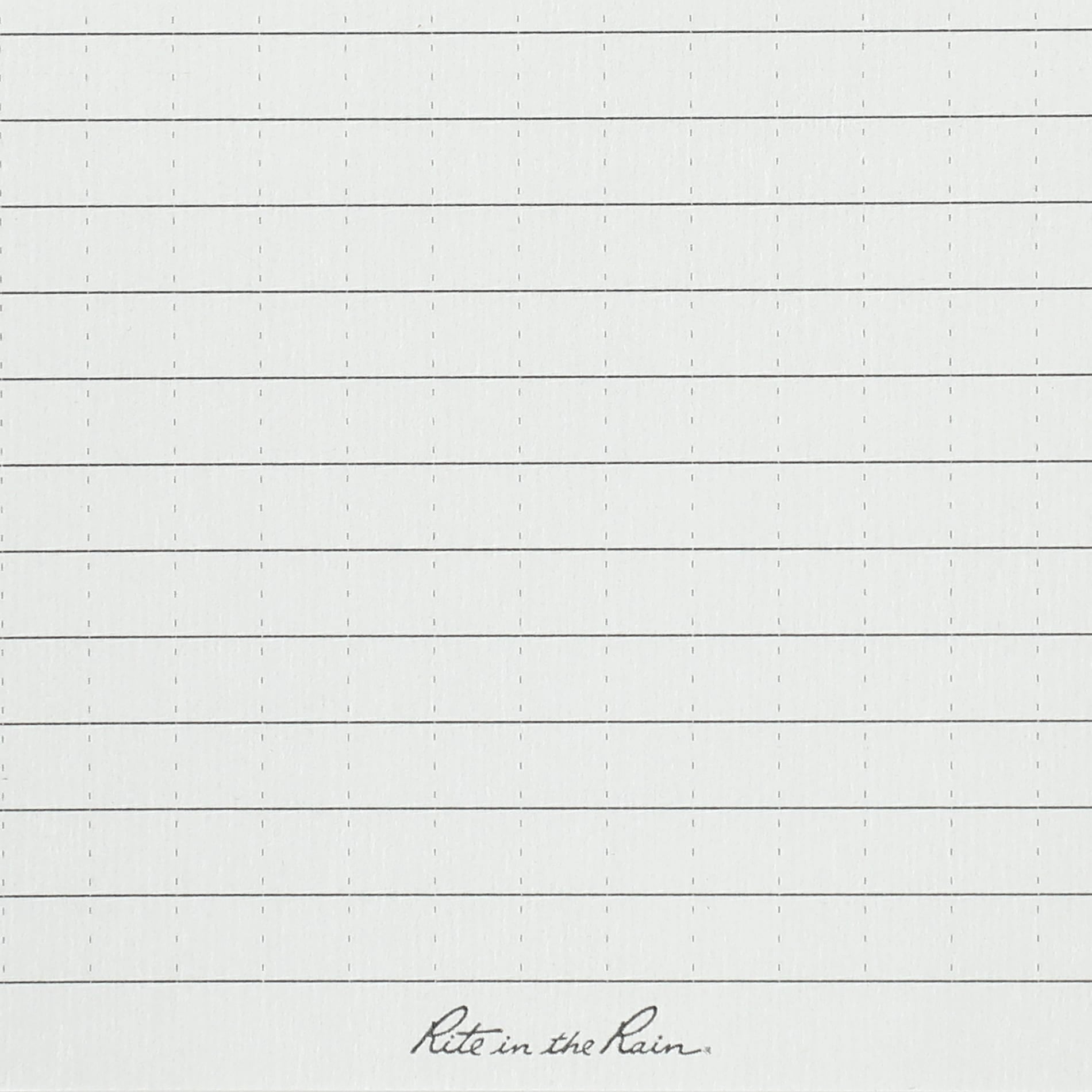 Front View of Black 3” x 5” Rite in the Rain Top Spiral Notebook