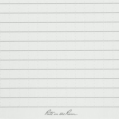 Front View of Black 3” x 5” Rite in the Rain Top Spiral Notebook