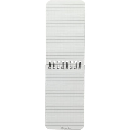 Front View of Black 3” x 5” Rite in the Rain Top Spiral Notebook
