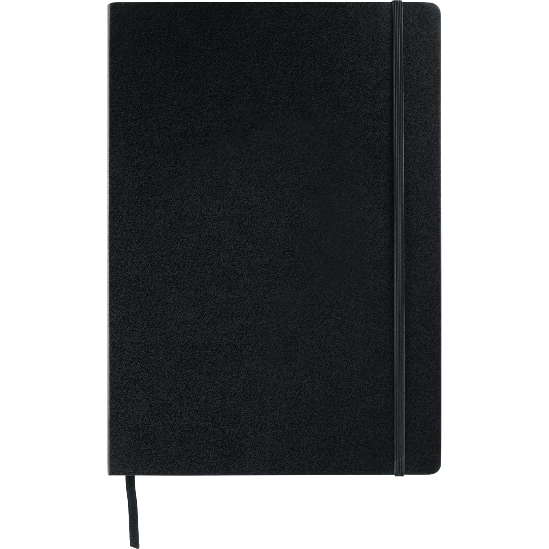 Front View of Black 8" x 11.5" FSC® Mix Ambassador Large Journal plain