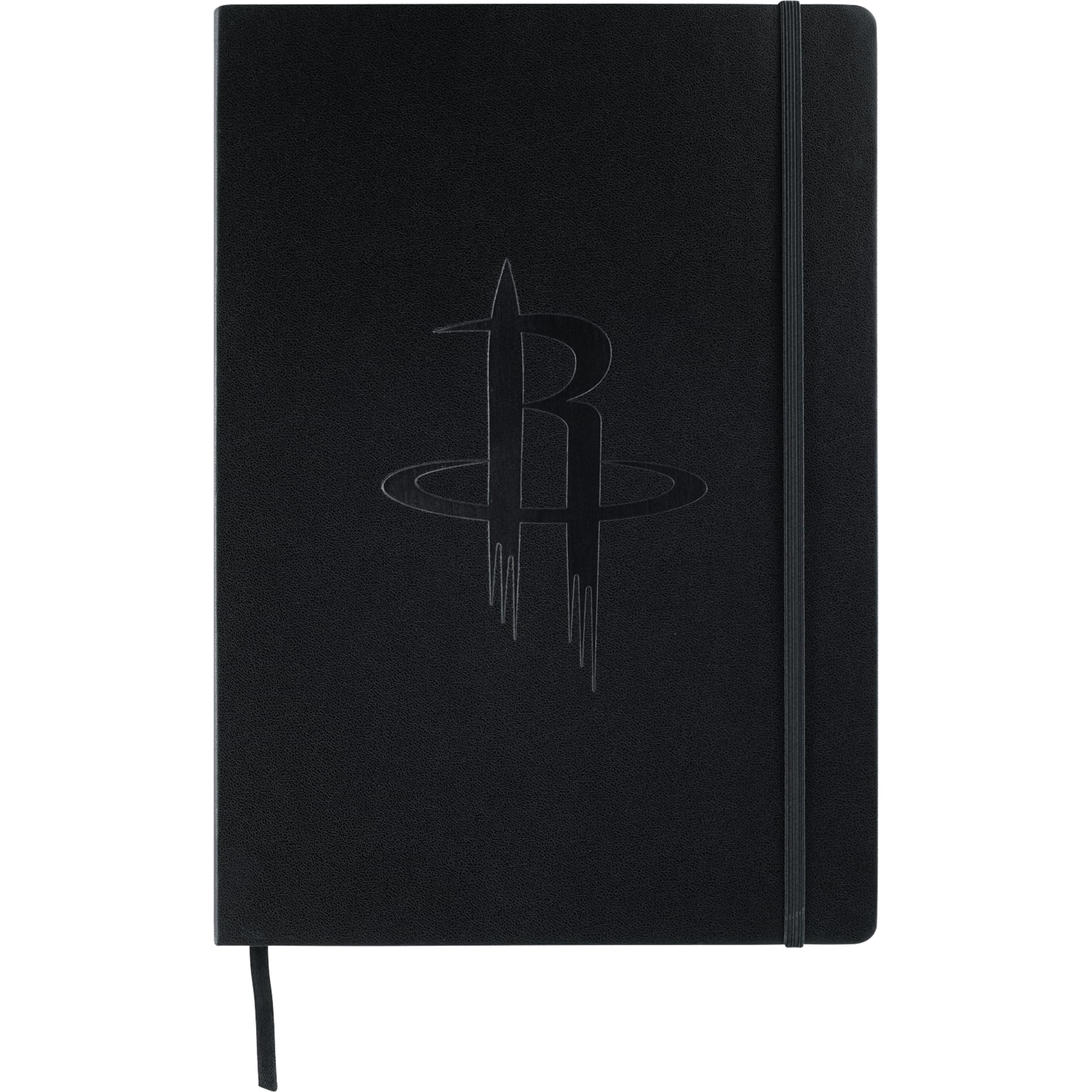 Front View of Black 8" x 11.5" FSC® Mix Ambassador Large Journal