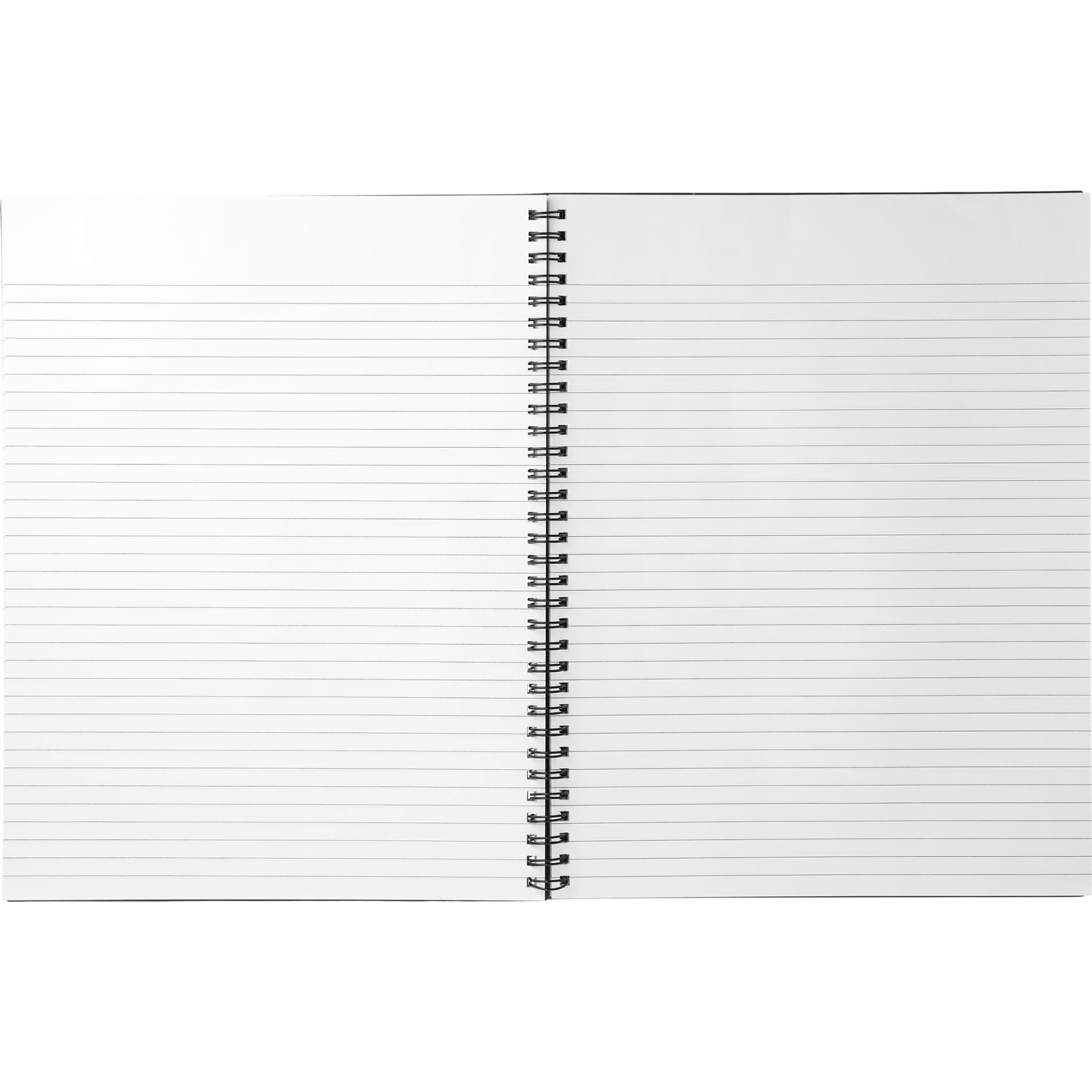 Front View of Black 8.5" x 11" FSC® Mix Lg Business Spiral Notebook