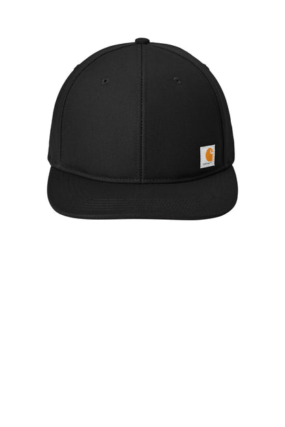 Front View of Black Carhartt Ashland Cap. CT106665