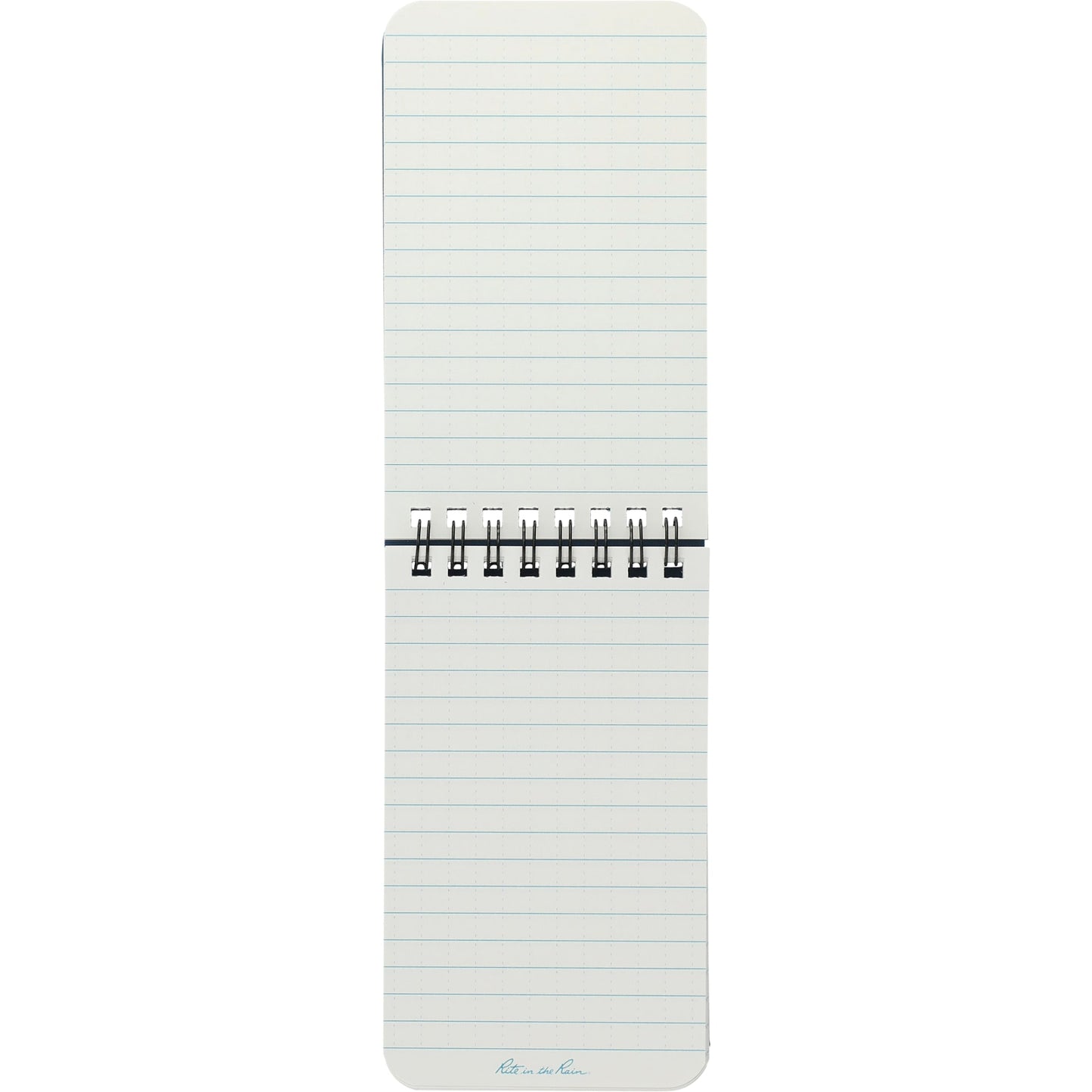 Front View of Blue 3” x 5” Rite in the Rain Top Spiral Notebook