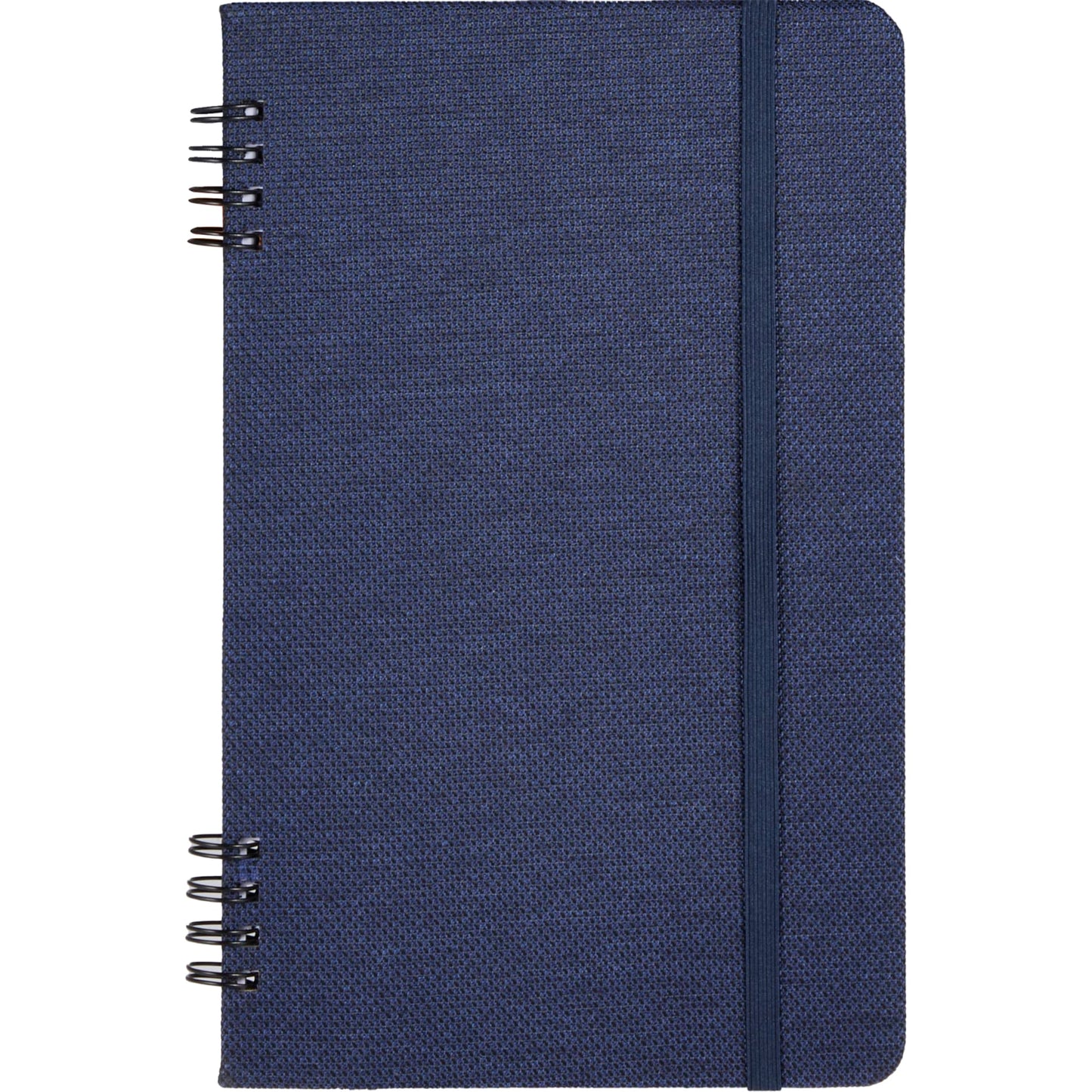Front View of Blue 5” x 7” Vila Spiral Notebook plain