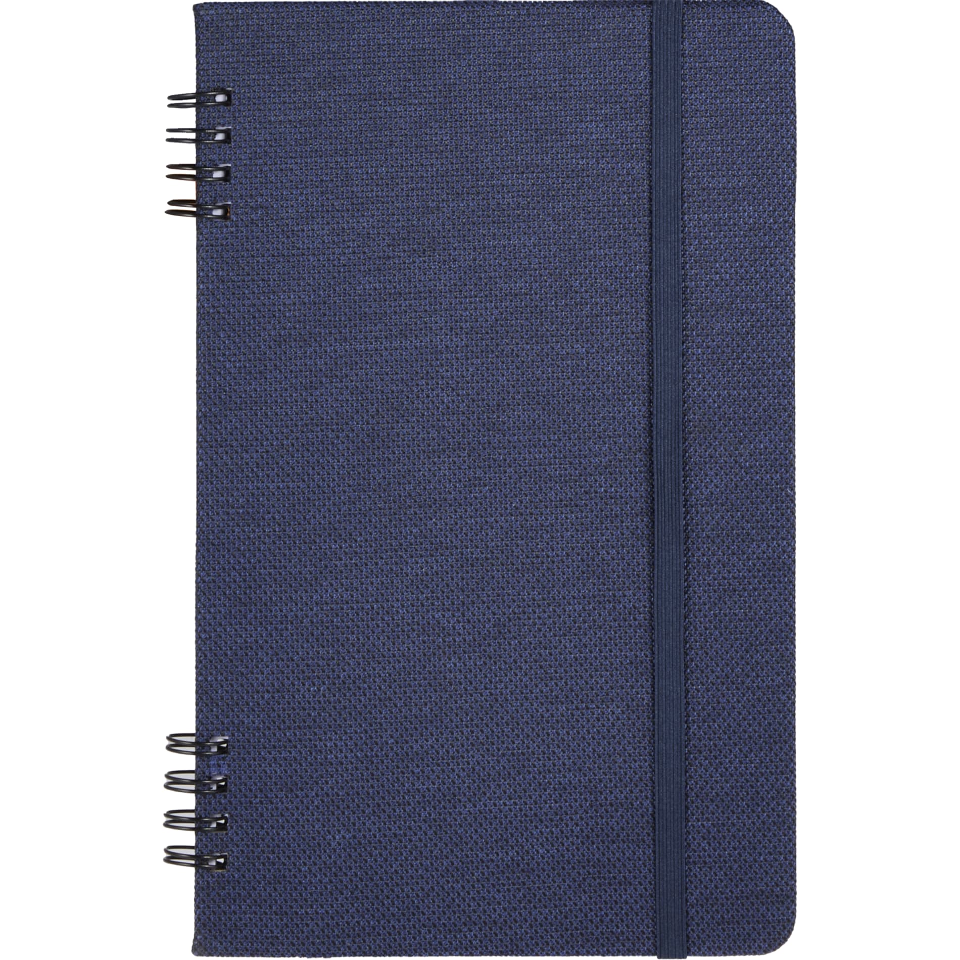 Front View of Blue 5” x 7” Vila Spiral Notebook plain
