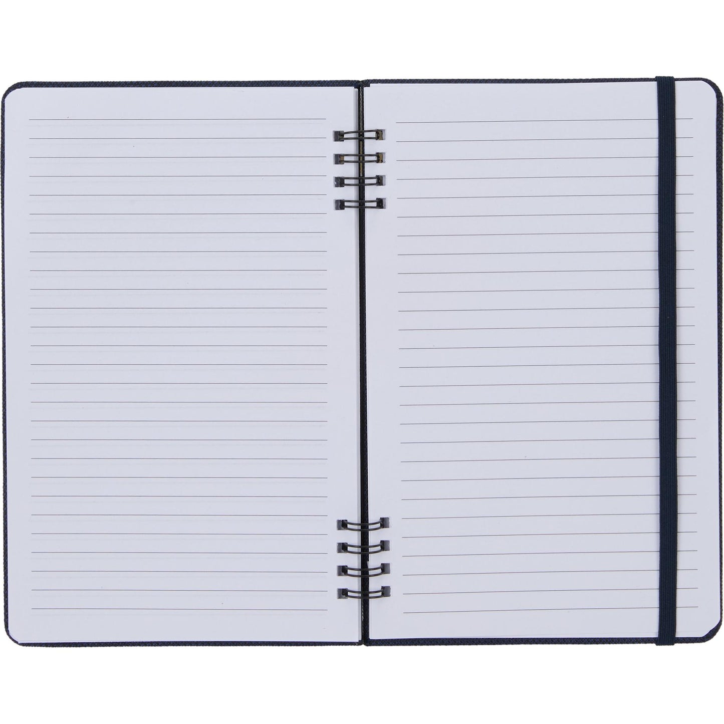 Front View of Blue 5” x 7” Vila Spiral Notebook
