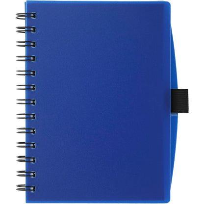 Front View of Blue 5.5" x 7" FSC® Mix Coordinator Spiral Notebook plain